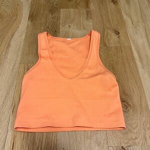 Aurora seamless crop rib tank